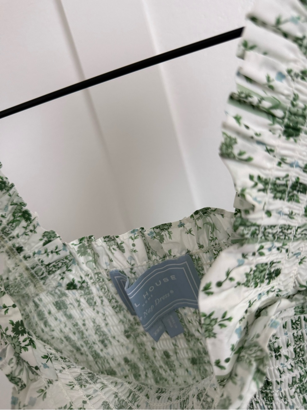 Hill House Ellie Nap Dress Green Floral - Picture 3 of 3